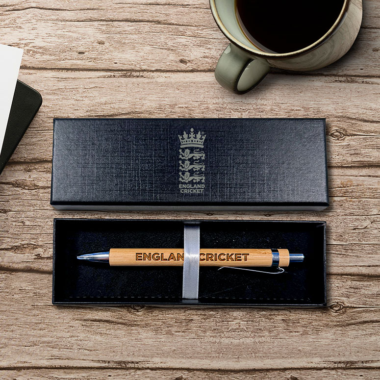 England Cricket - Bamboo Pen & Gift Box
