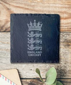 England Cricket - Slate Coaster (Single)