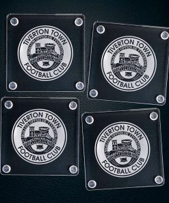 Tiverton Town FC Crest Acrylic Coaster (Set of 4)