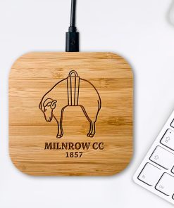 Milnrow Cricket Club - Bamboo Wireless Charger