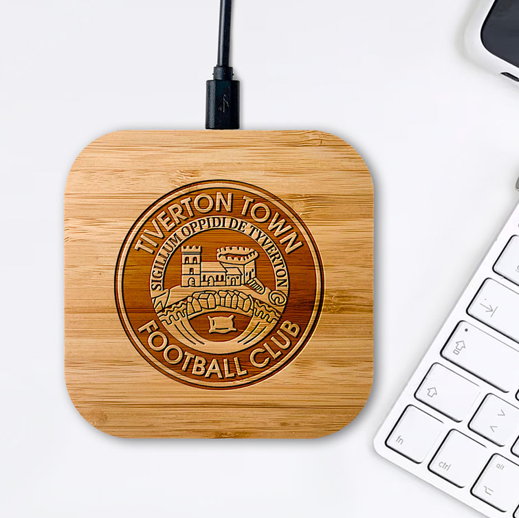 Tiverton Town FC - Bamboo Wireless Charger