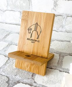 Milnrow Cricket Club - Bamboo Phone Stand