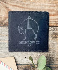 Milnrow Cricket Club - Slate Coaster (Single)