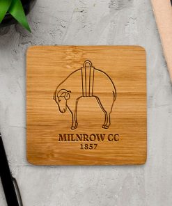 Milnrow Cricket Club - Wooden Coaster (Single)