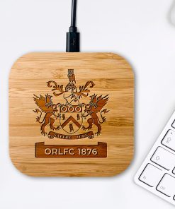 Oldham RLFC Crest Bamboo Wireless Charger