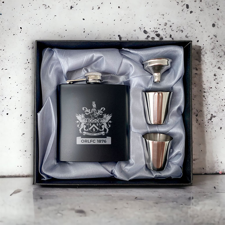 Best Seller - Oldham RLFC Hip Flask Gift Set