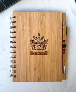 Oldham RLFC Crest - Bamboo Notepad & Bamboo Pen