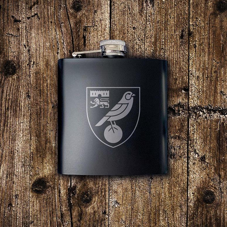 Norwich City FC Crest Hip Flask