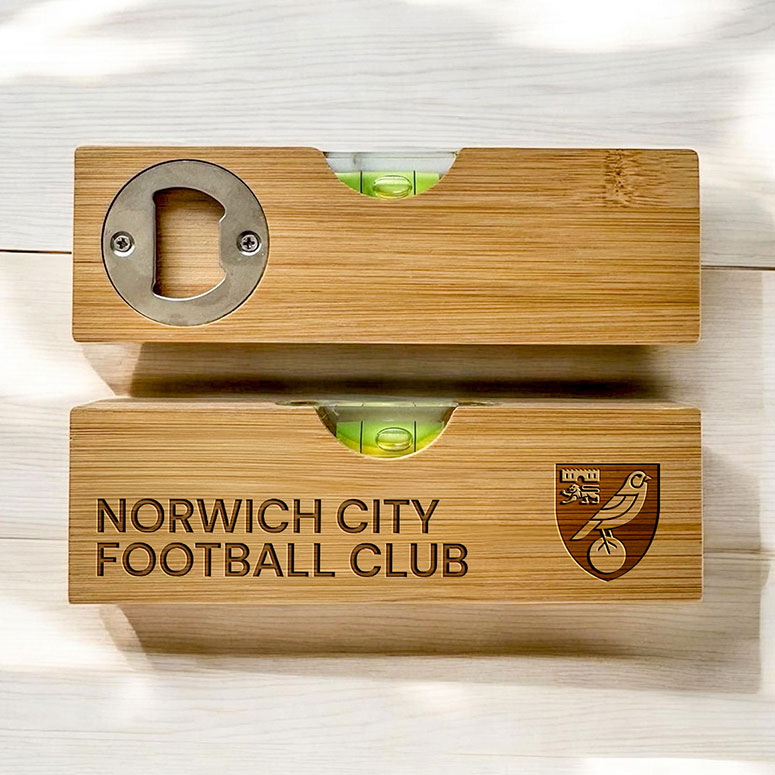 Norwich City FC - Spirit Level & Bottle Opener