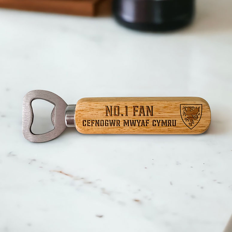 Personalised Wales No1 Fan Bottle Opener
