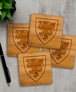 Wales National Team Wooden Coasters (Set of 4)
