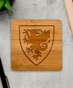 Alternative view of Wales National Team Wooden Coasters (Set of 4)
