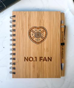 Hearts Football Club Crest - Bamboo Notepad & Pen - No1 Fan