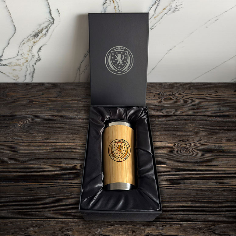 Scotland National Team - Bamboo Thermal Travel Mug In Branded Box