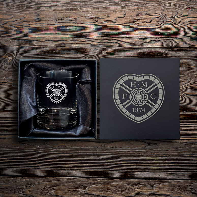 Hearts Football Club - Whisky Glass In Branded Box