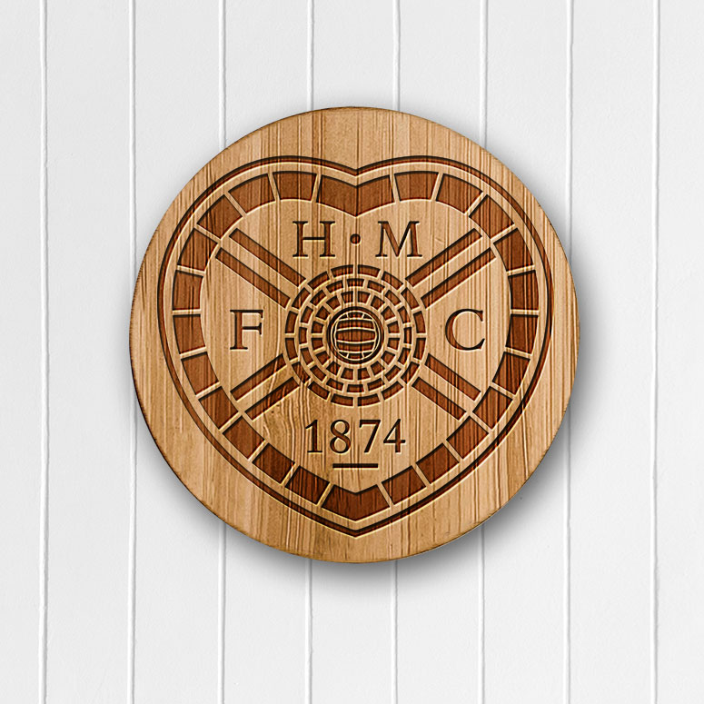 Hearts Football Club - Wooden Sign
